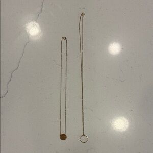 Elegant Tamped Gold Necklace Set